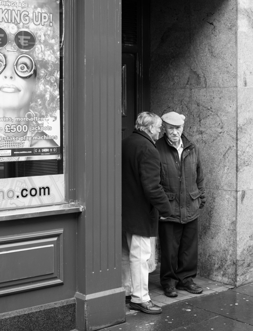Brian Carroll dace in an open car window